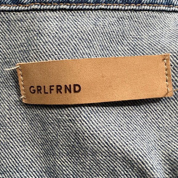 Like new GRLFRND 'Kim' 100% Cotton Denim Jacket in 'Living The Blues' Sz… - Picture 6 of 11